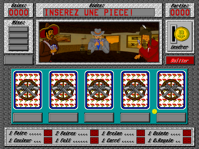 Jeu de Poker [Falcon030] atari screenshot